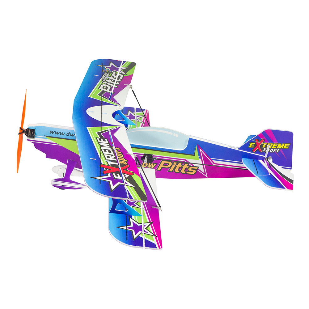Micro Indoor PP Foam KIT Sport 3D Biplane 450mm Wingspan Pitts Lightest RC Plane Model RC MODEL HOBB