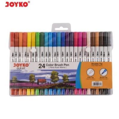 Color Brush Pen Joyko 24 Warna ( Kuas & Pen 24 color) CLP-07