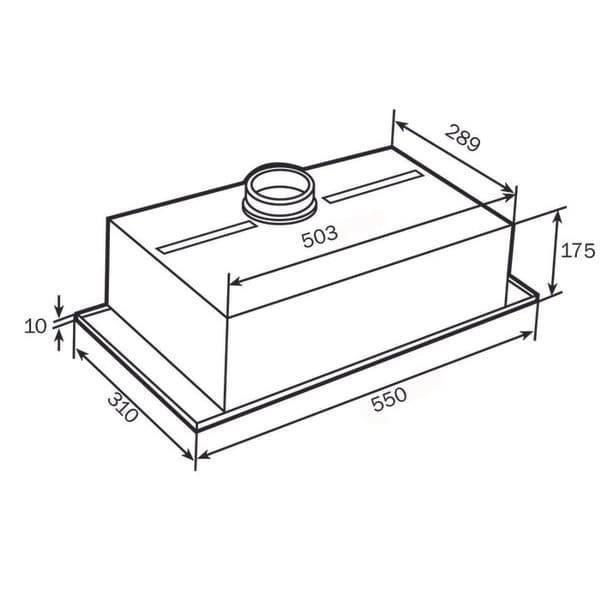 Cooker Hood Teka Gfh 55 Built-In Hood - Penghisap Asap Dapur