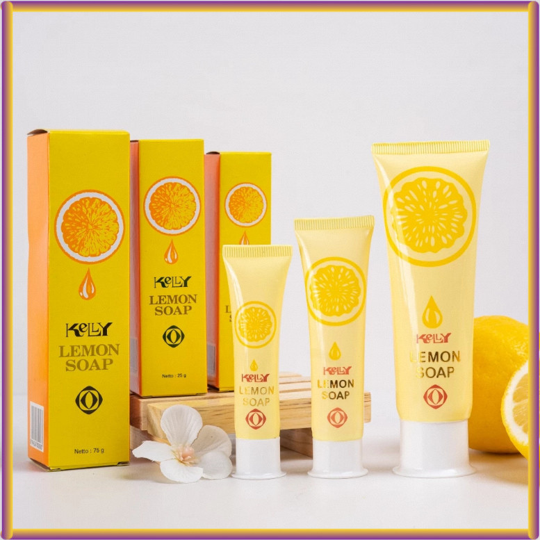Kelly Lemon Soap Sabun Kelly Pembersih Wajah Sabun Wajah Facial Foam Whitening
