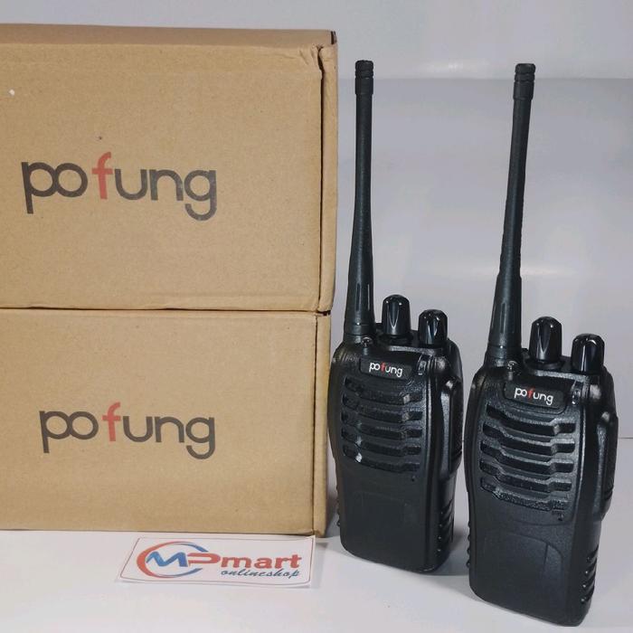Walkie Talkie HT Pofung UHF Isi 2Pcs Alat Komunikasi Ht Pofung Sepasang Wolki Tolki Lengkap  Antena 