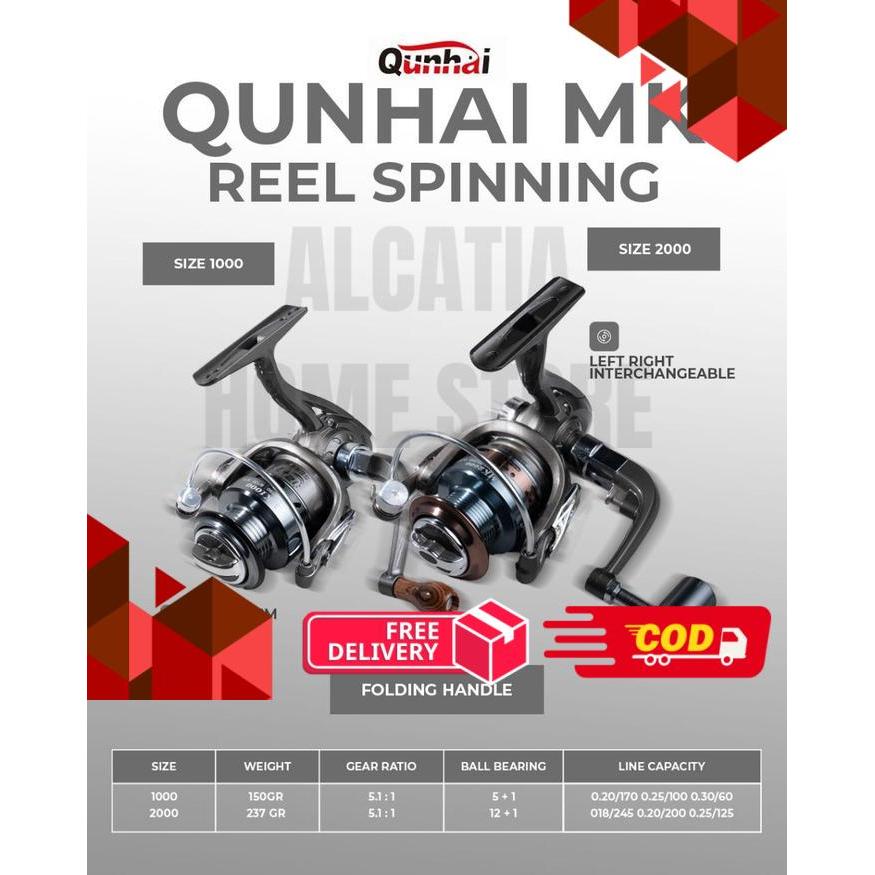 Reel Spinning Qunhai MK Folding Handle - 1000 -alca
