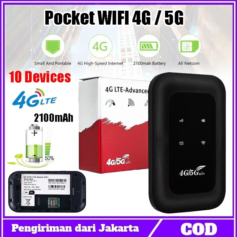 Siap -  MF800 Mobile WiFi Hotspot 4G/5G LTE Modem Wireless Router UNLOCK ALL OPERATOR Wi-Fi Bisa Dib