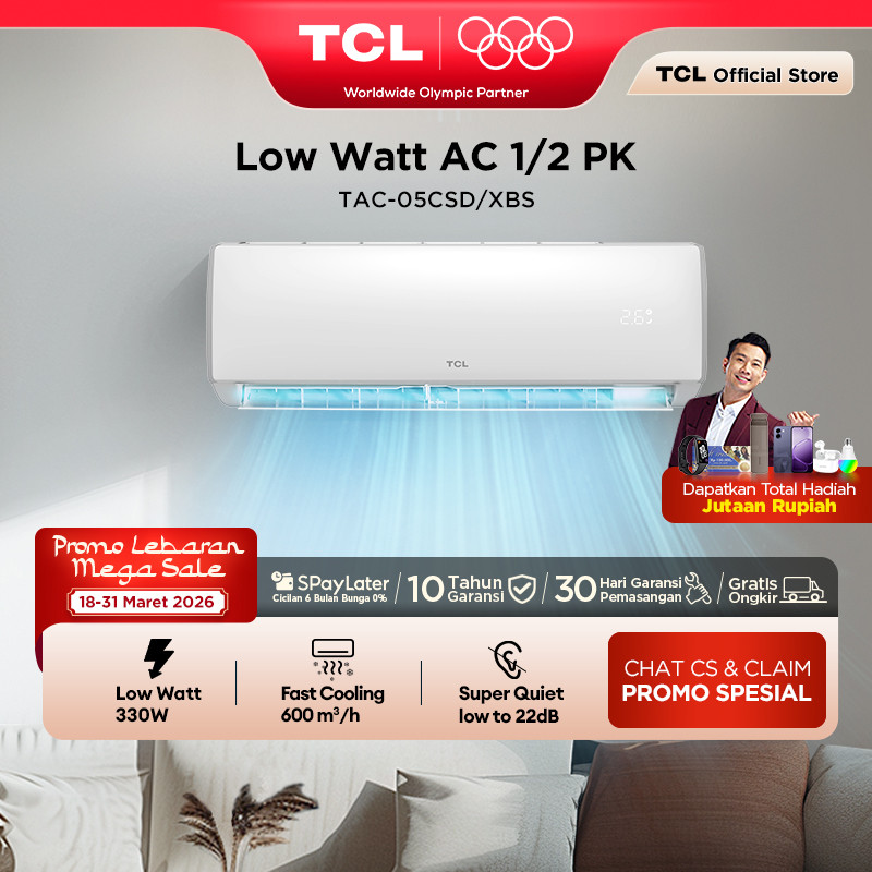 TCL AC TAC 05 CSD/XBS 0.5 PK AC Low Watt [INDOOR + OUTDOOR ONLY] - 1/2 PK Mini Full Set - 1 2 PK Bar