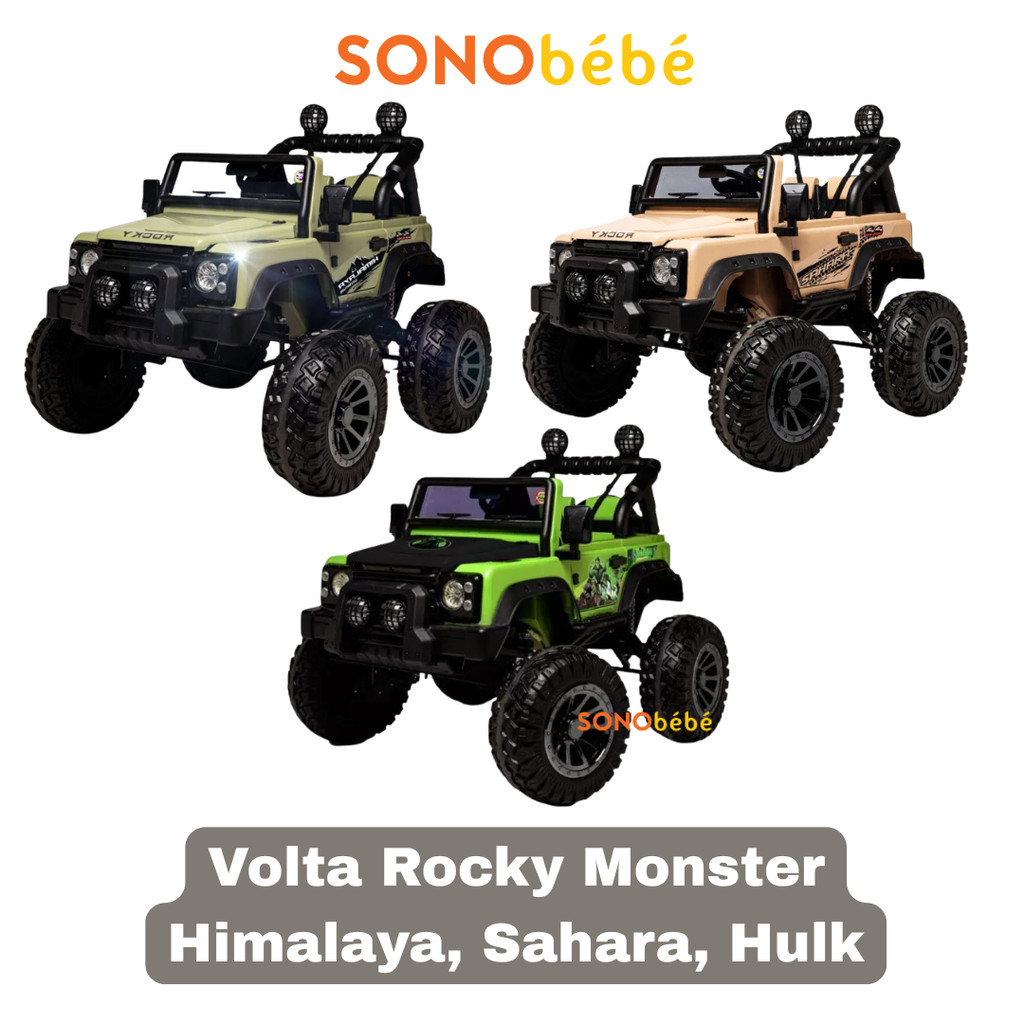 VOLTA 5023 ROCKY MONSTER Mobil Aki Mainan Anak Cas Remot