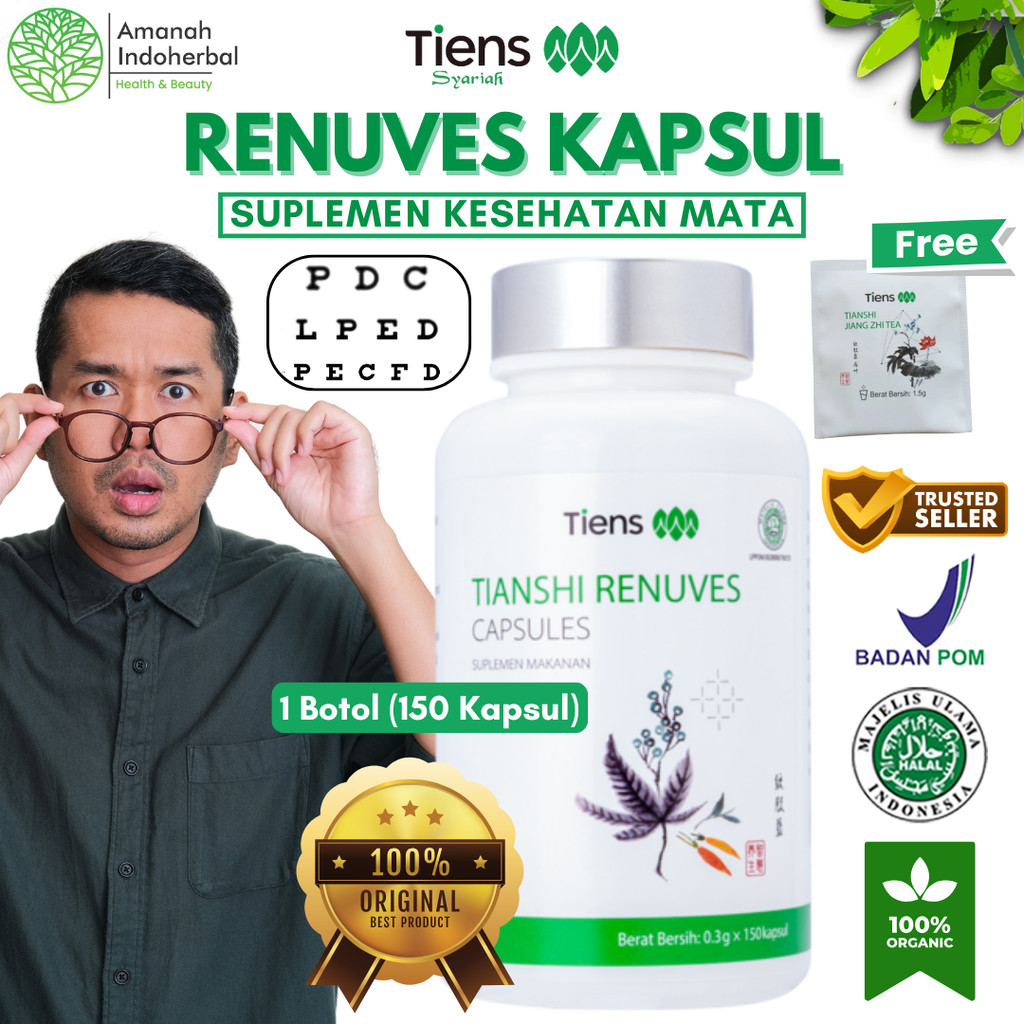 Obat Asma Sesak Nafas Tiens Renuves Original Herbal Obat Mata Minus dan Rabun, Obat Mata Katarak Pal