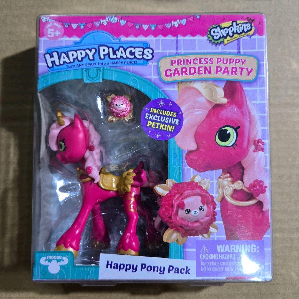 Shopkins Happy Places Happy Pony Pack Princess Puppy Garden Party Collection