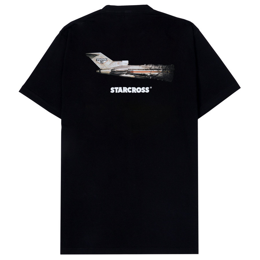 STARCROSS Kaos Pria - CRASHED - Black Original