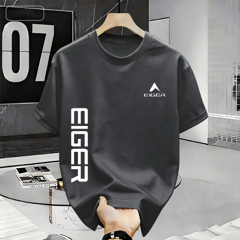 Kaos EIGER Original Style - Cotton Combed 24s Tebal & Adem - T-Shirt Lengan Pendek Distro Pria Wanit