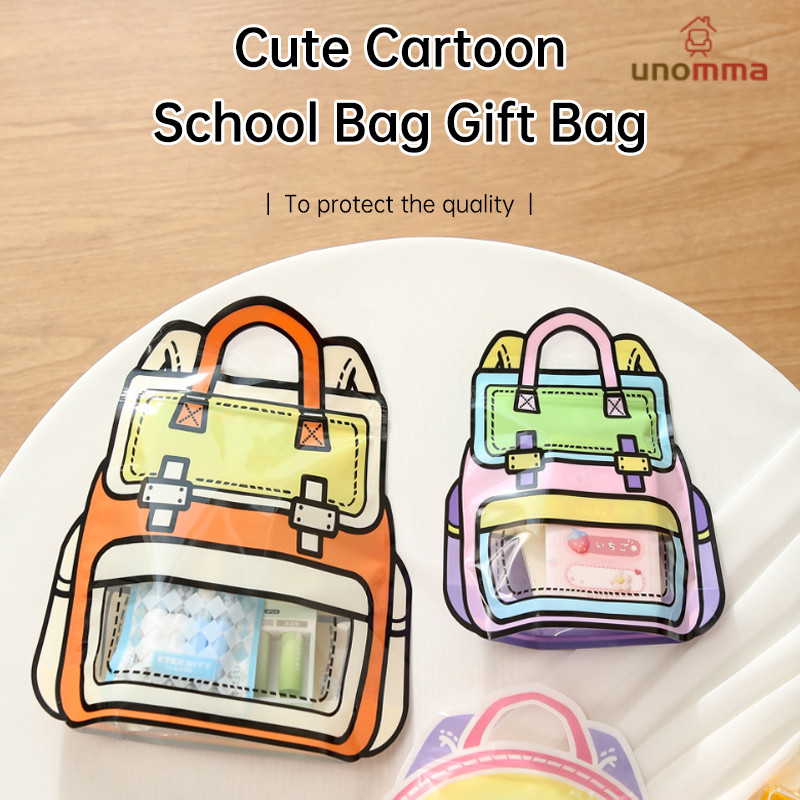 Souvenir Bag Candy Biscuit Small Backpack Transparent Packaging Bag Children Birthday Gift Bag