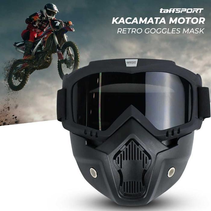 Auto Power Global Goggles mask helm Masker motor cross Kacamata Googles Masker Helm Bogo Full - Hita