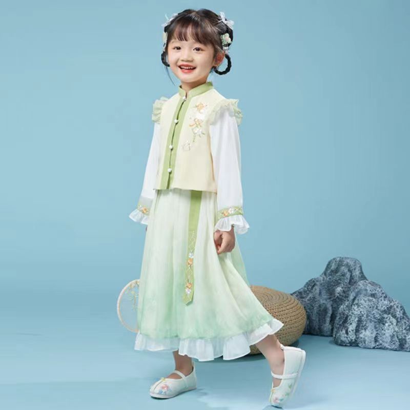 [MIMPI CIAN] Hanfu Hanfu Anak Perempuan Peningkatan Rok Hanfu Gaya Cina Super Peri Anak Perempuan