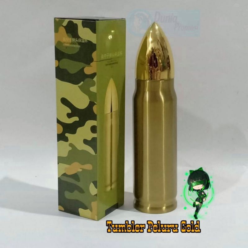 Tumbler Peluru ~  Termos Peluru  | Tumbler 500ML | Termos Tahan Panas