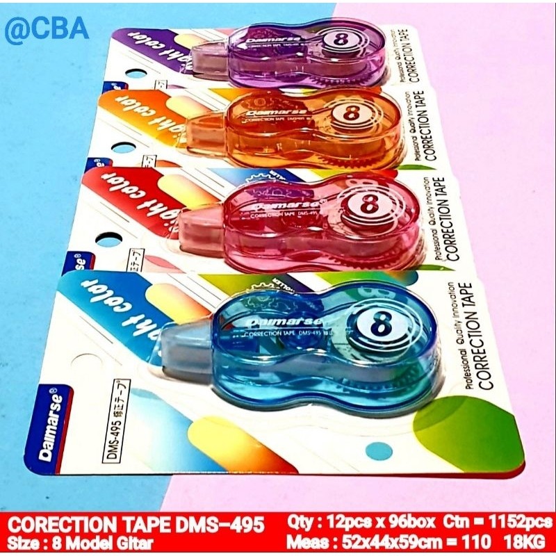 correction tape karakter dan polos/Tipex Roll murah/tip-ex kertas fancy dan polos/tipe-x karakter lu