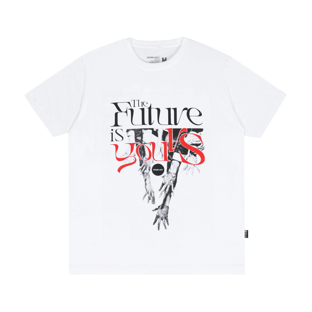 Dobujack Tshirt Reis Putih Cotton Kaos Pria Tees Casual street style 2026 Unisex