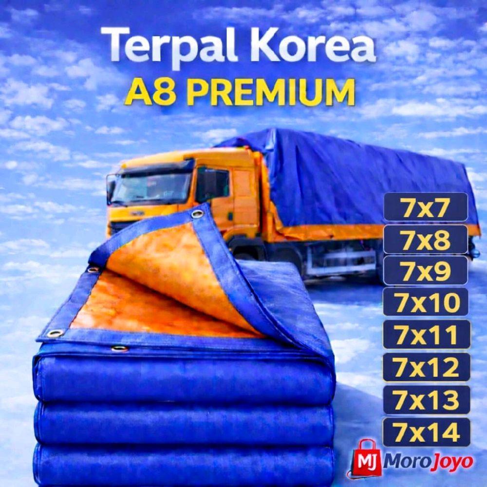 Terpal Korea A8 biru Oren 7x7 7x8 7x9 7x10 7x11 7x12 7x13 7x14 7x15 terpal tenda terpal plastik terp