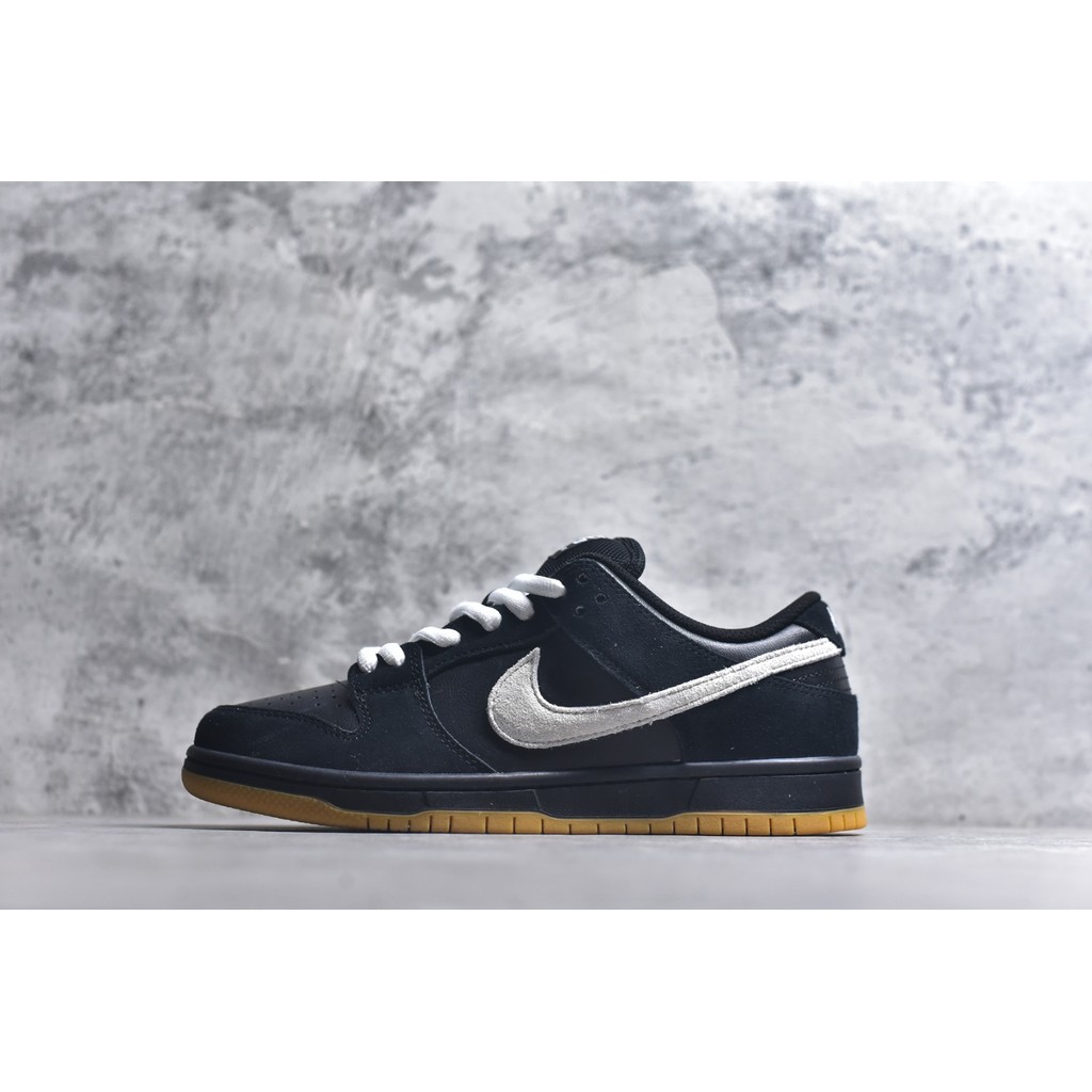 N1K3 SB DUNK LOW PRO Sepatu olahraga kasual nyaman klasik tahan aus berbahan karet mentah hitam dan 