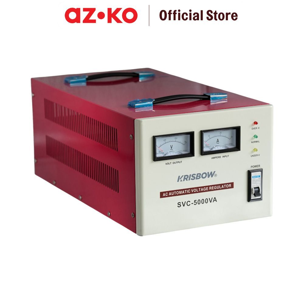 AZKO Krisbow Analog Stabilizer Svc Penstabil Tegangan Penyeimbang Daya Power Supply Perlengkapan Lis