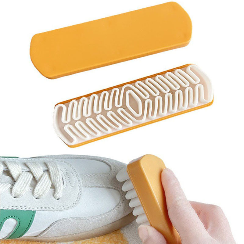 Leather Brush For Suede Boots Bags Scrubber Cleaner White Rubber Crepe Shoe Brush Household Necessar
