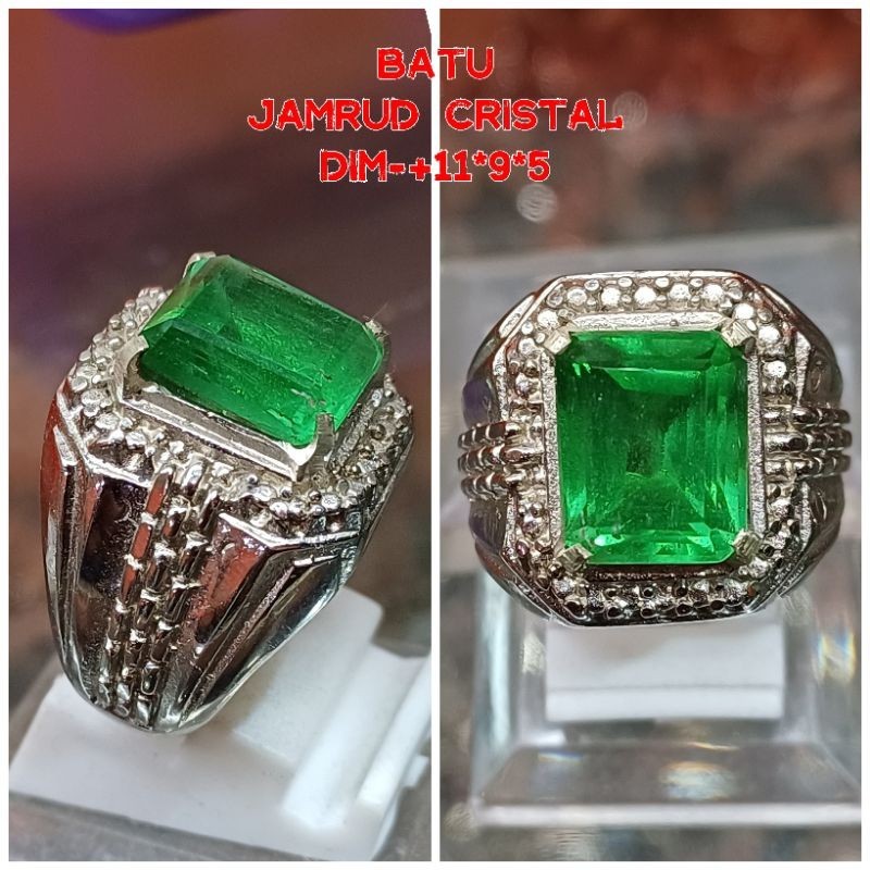 Batu Permata Jamrud Cristal Cincin Asli Jamrud 02