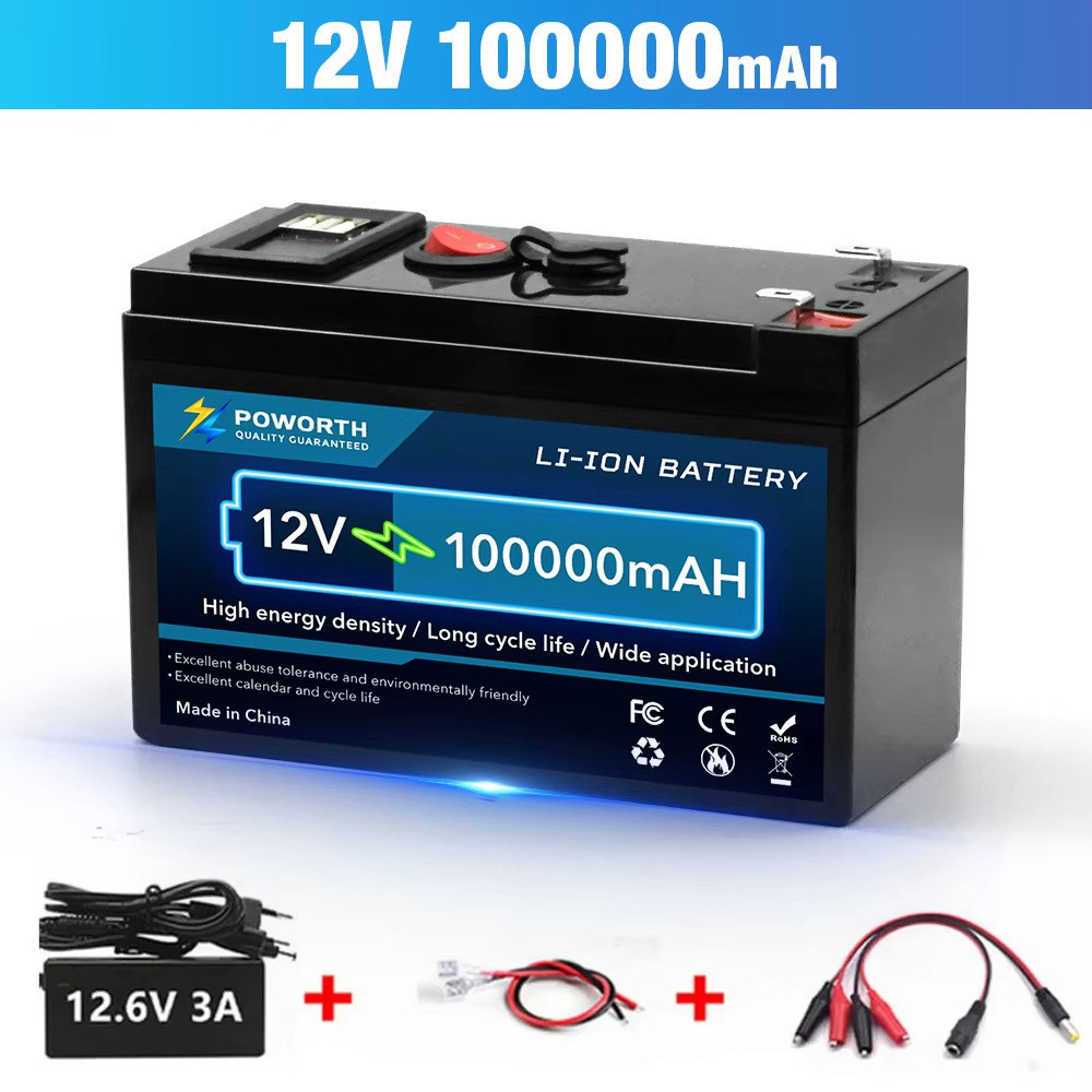 Soul_Fantasy Baterai Lifepo4 12.8V 25.6V 100Ah 120Ah Lithium Battery Sel Tingkat A 100A Bms 15000+