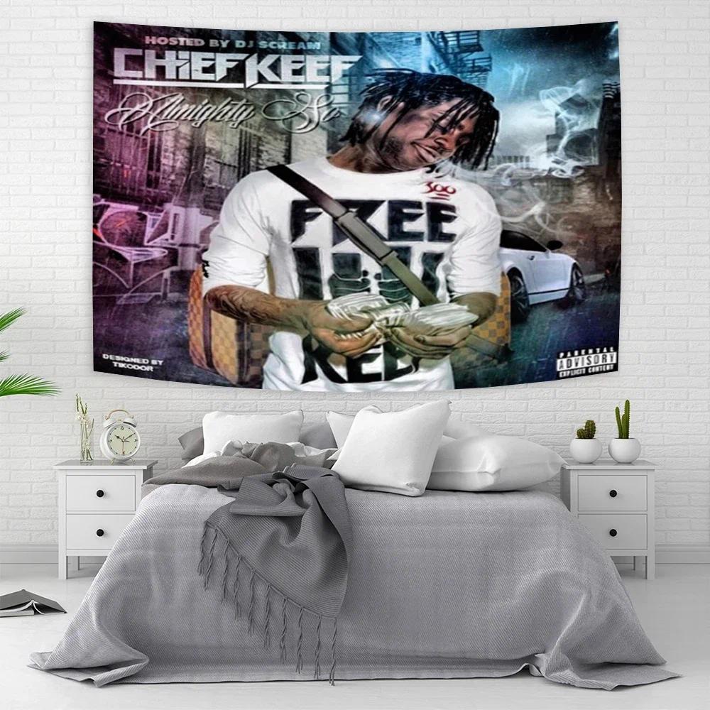 American flag Chief Keef In The Garden Of Eden Wall Hanging Tapestry Hippie HipPop Rapper Tapestries