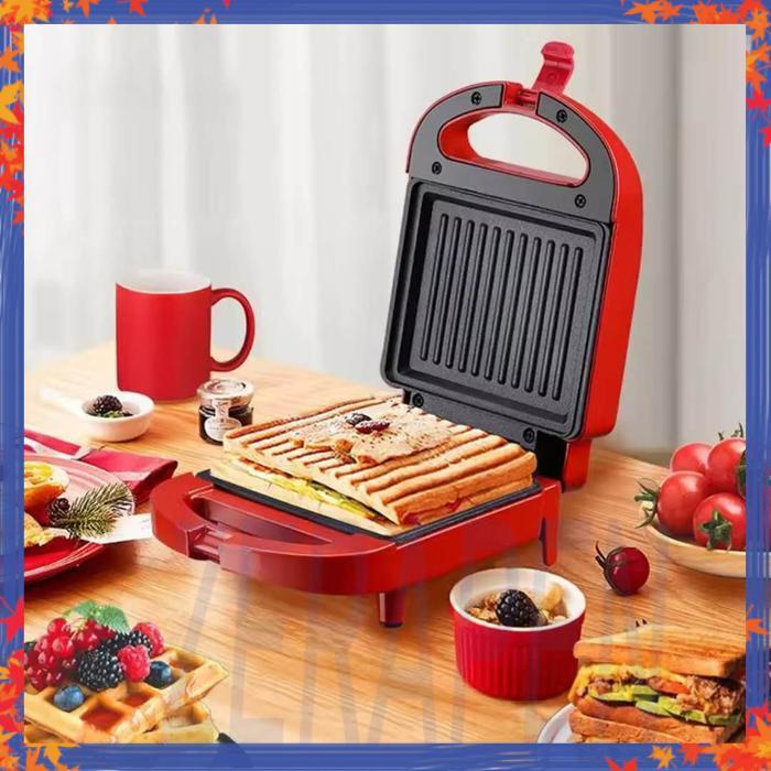 Breakfast Sandwich Maker Pemanggang Roti Toaster Panggangan Roti Bakar listrik Alat Panggang Roti Sa