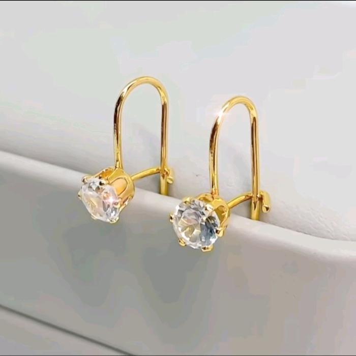 ~DISC~ BEST SELLER Anting Desy Dewasa Mata Satu Gold  Titanium Elegan CENTRAL AKSESORIS INDONESIA