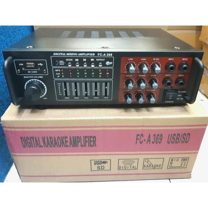 power mixer 4 channel elsem usb sd dan equalizer