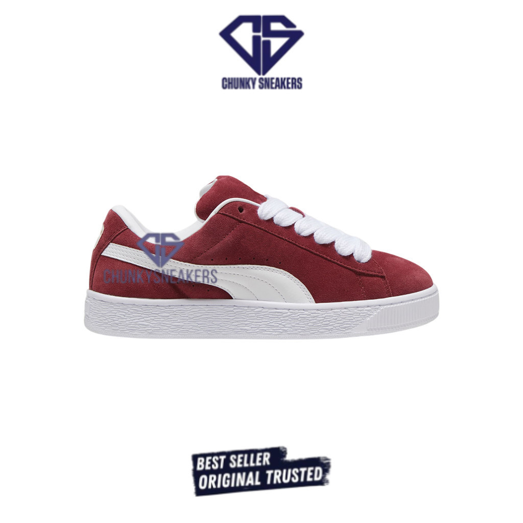 Sepatu  Puma Suede XL Burgundy 100% Original BNIB