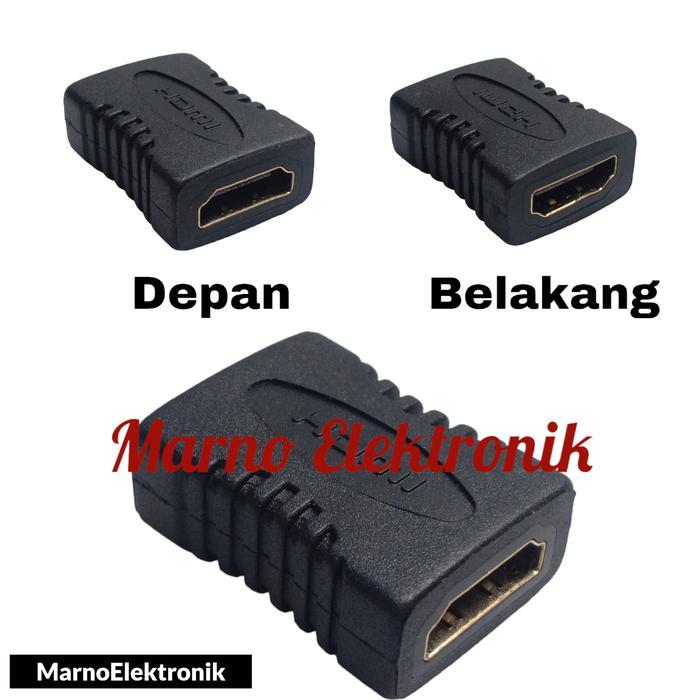 ADAPTOR CONNECTOR SAMBUNGAN KABEL HDMI KE HDMI FEMALE TO FEMALE HDMI sperpart