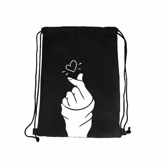 SARANGHEO -  Tas Ransel Serut Pria Wanita Kanvas Murah