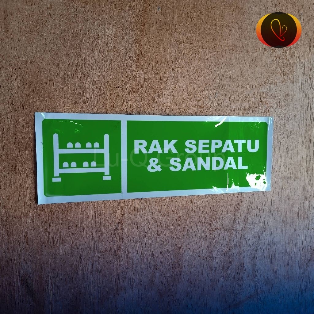 Stiker rak sepatu & sandal, Stiker loker sepatu & sandal, Stiker fasilitas umum