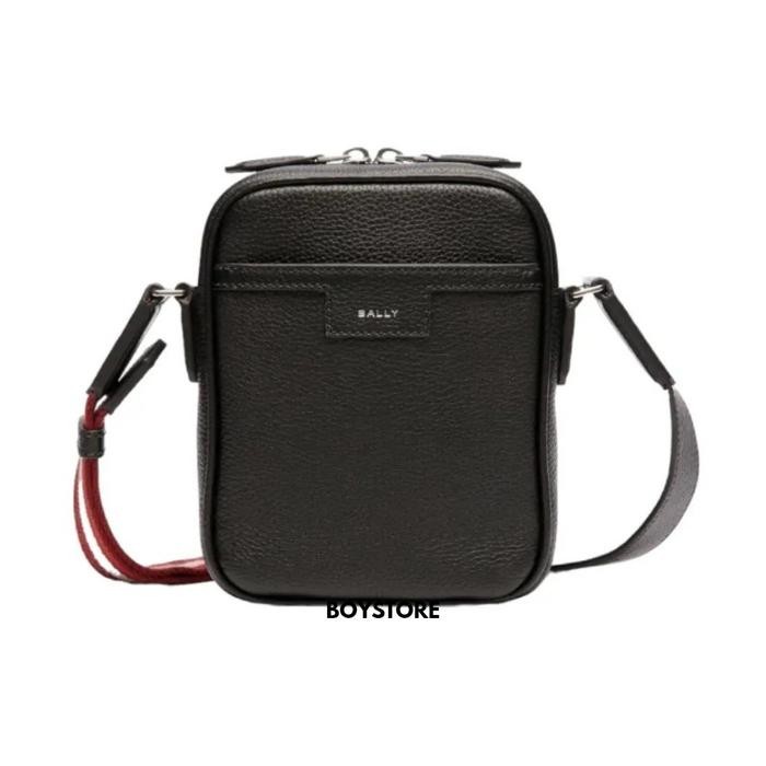 BALLY Code Bovine Leather Messenger Bag Authentic