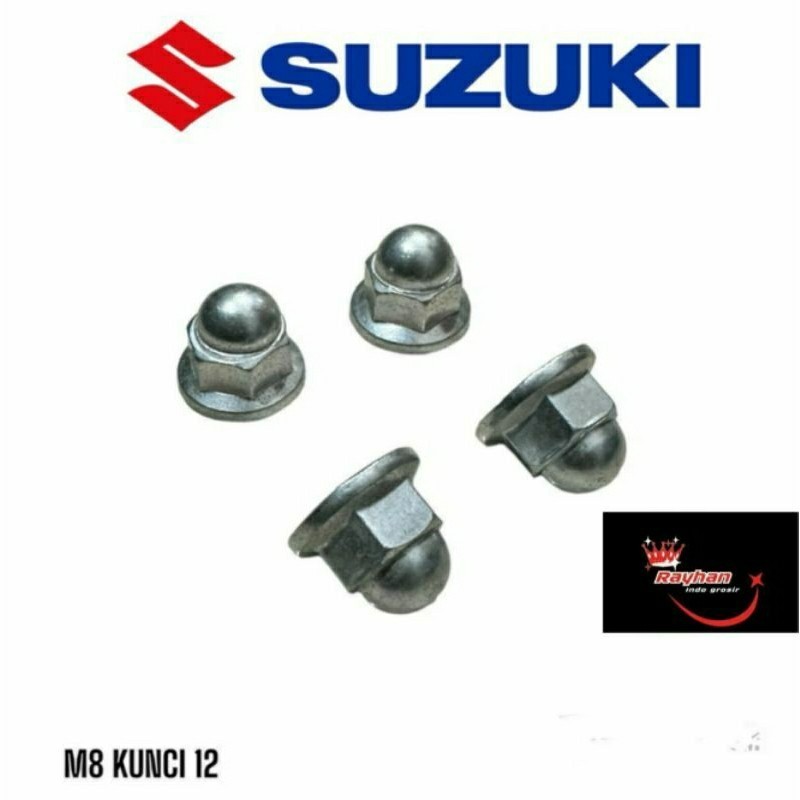 MUR HEAD TOPI M8  BAUT 12 MUR HEAD BLOK SUZUKI SHOGUN SHMASH SATRIA DLL ORIGINAL