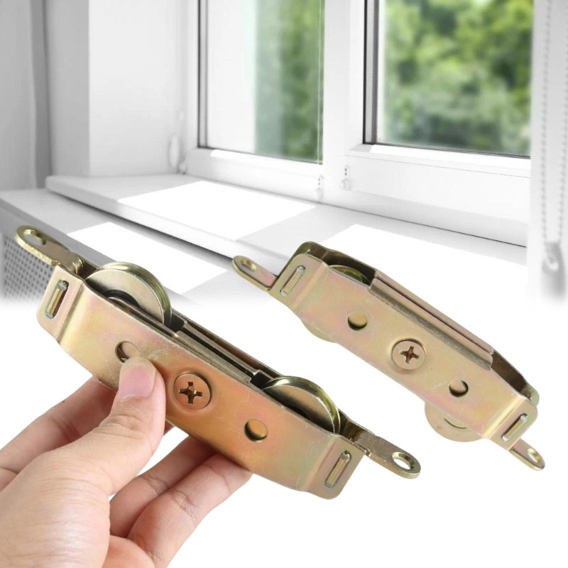 Roda Bawah Sliding Double / Roda Bawah Pintu Geser Pintu Lemari Jendela