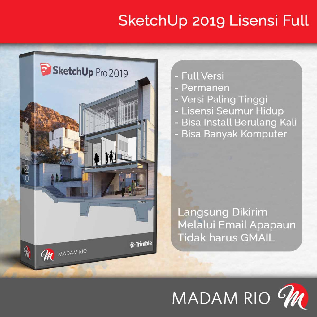 (Hanya Untuk Win) SketchUp 2019 Atau SketchUp Pro 2019 Tidak Ada Batas Penggunaan