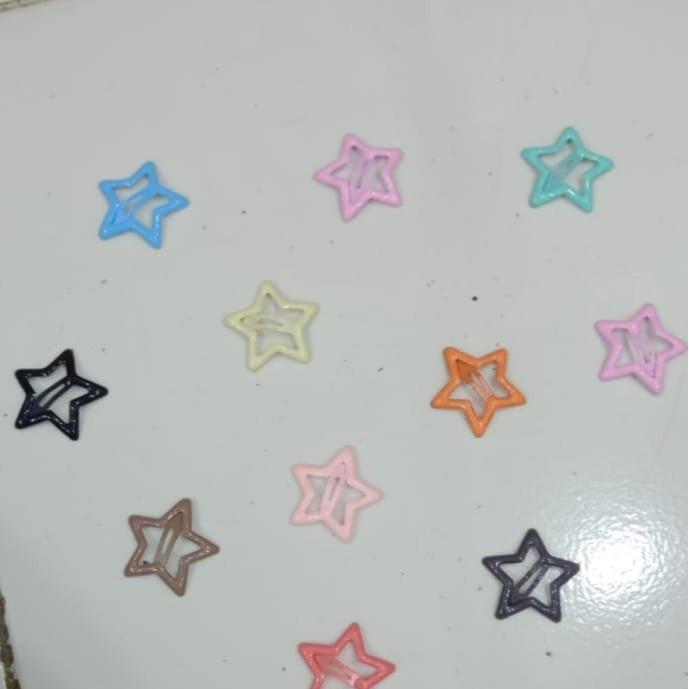 50PSC Jepit Rambut Anak Perempuan Kaleng Gaya Baru Jepit Rambut Bintang jepitan rambut korea bintang