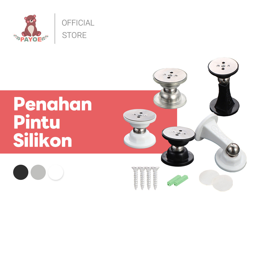 PAYOE Penahan Pintu Door Stopper Magnetic Pintu Rumah Door Stopper Magnet Tanpa Bor Stopper Pintu Ru