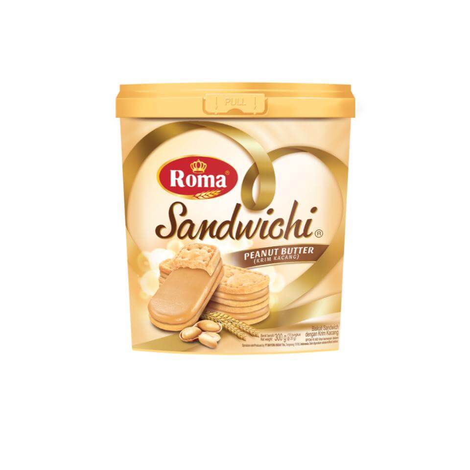 Roma Biskuit Sandwichi Peanut Jar 300 gr