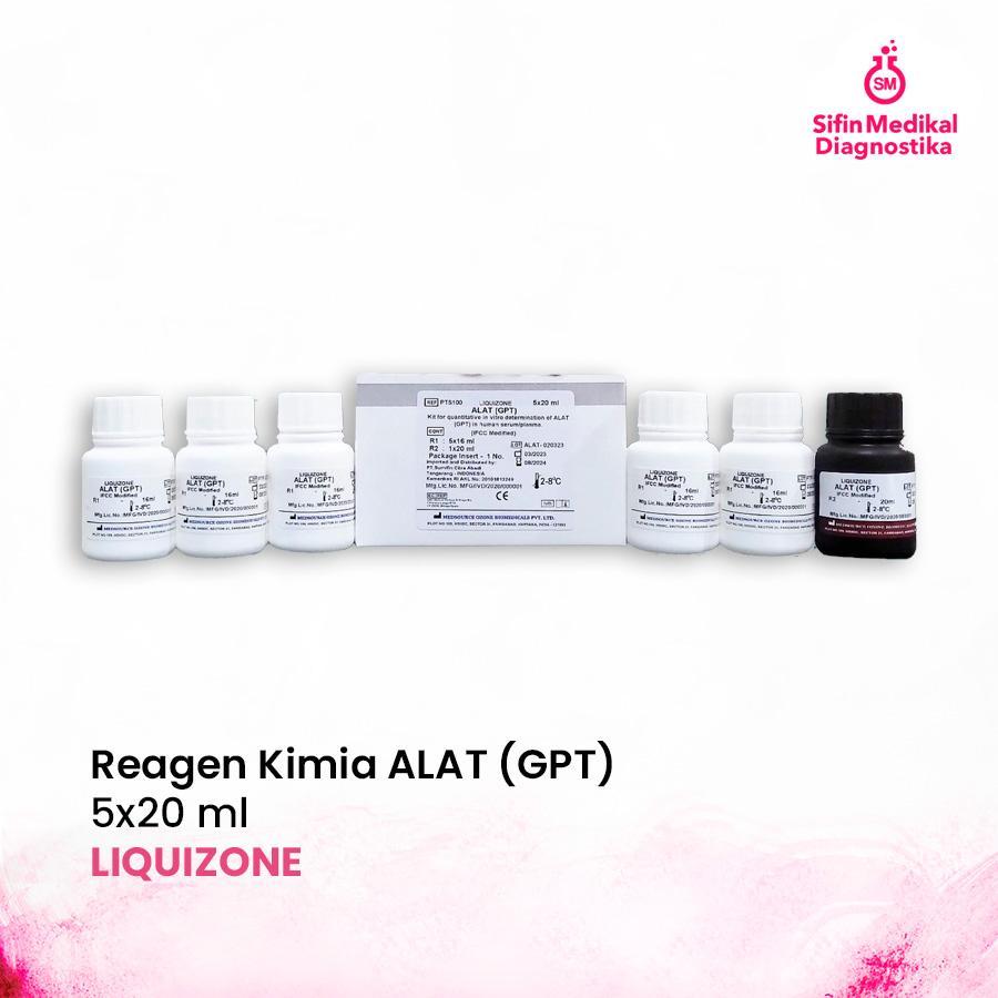 Reagen Kimia ALAT (GPT) Liquizone R1 5x16 mL R2 20 mL – Reagen Klinik Akurat untuk Analisa Fungsi Ha