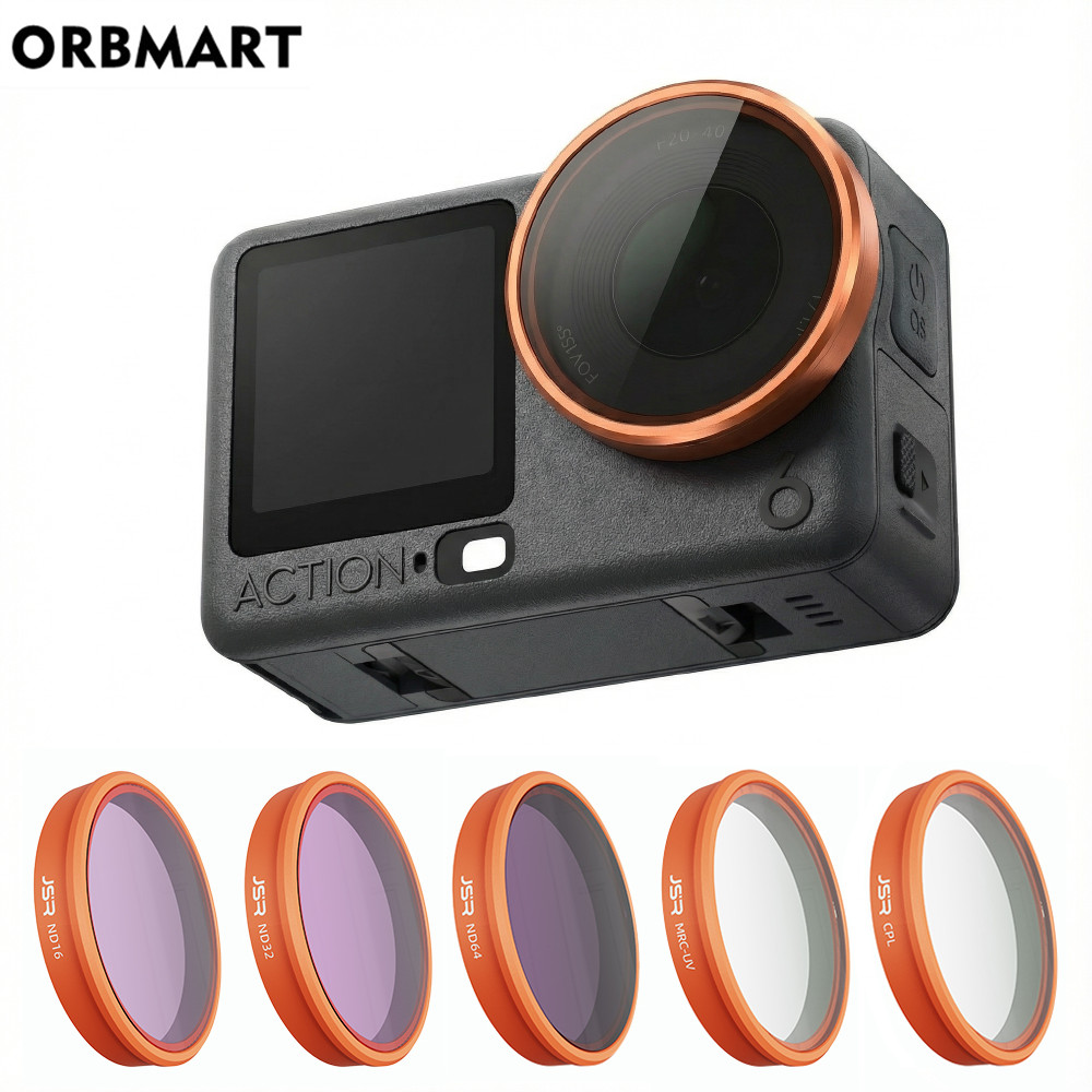 For DJI Action 6 Nd Filter Set, Macro Lens CPL UV Optical Glass Lens Protector Kit for DJI Osmo Acti