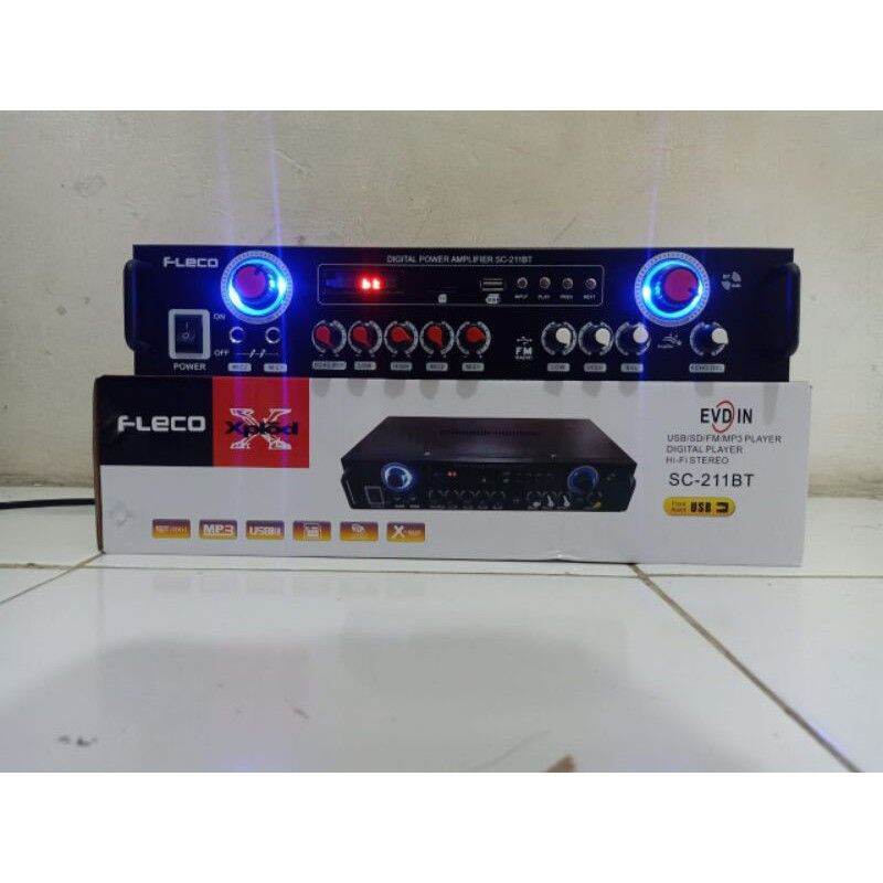 Power Amplifier Bluetooth Ampli Fleco SC 211BT
