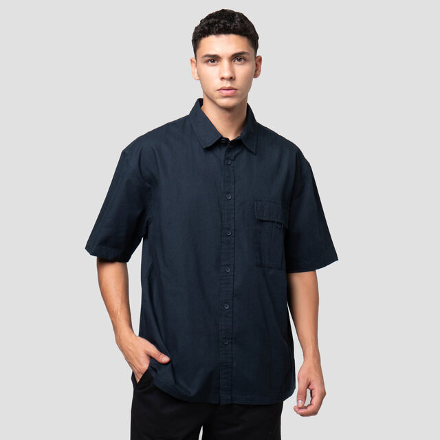 Nevada Rib Stop With Loop & Pocket Boxy Fit Reg Collar Kemeja Pria 122917229