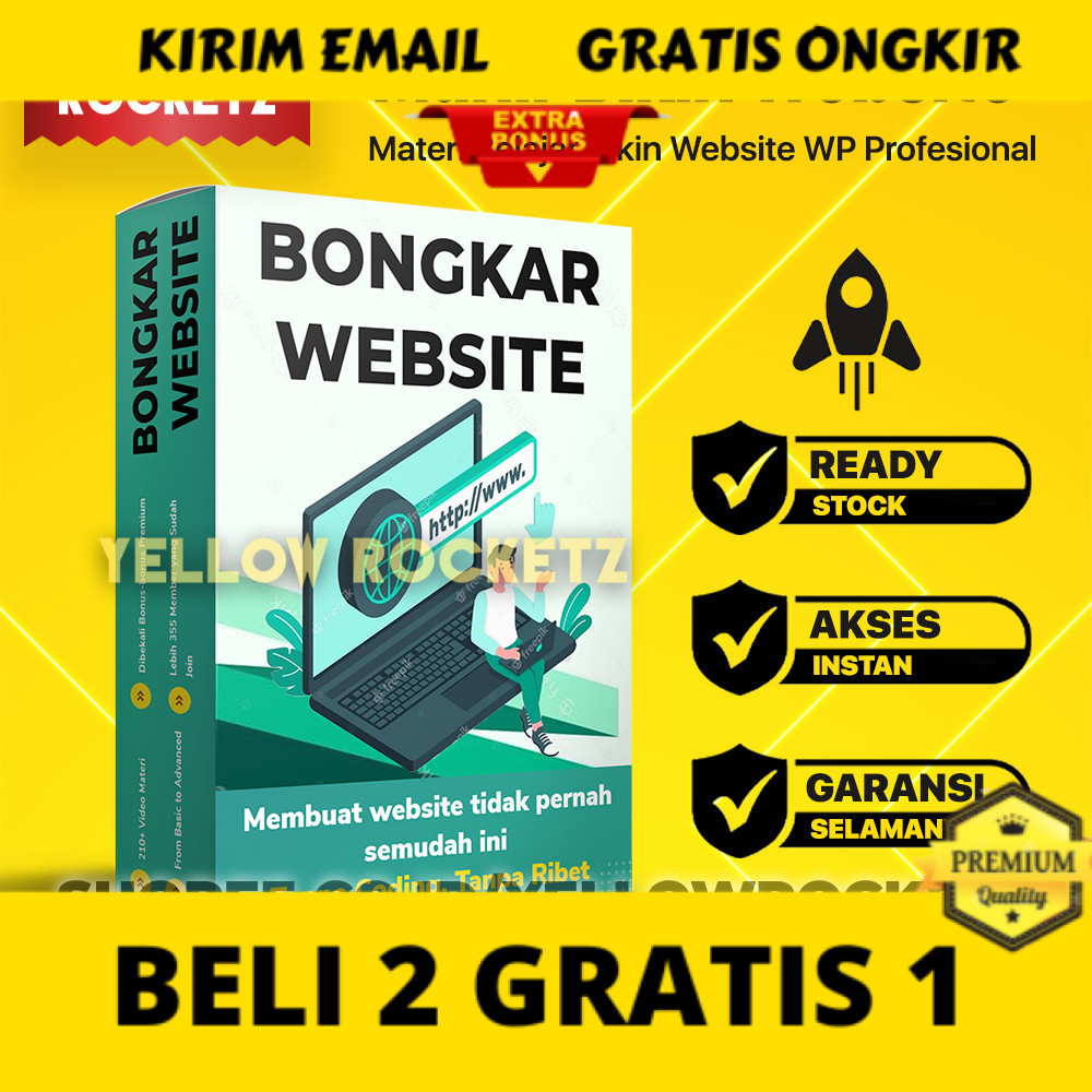 MAHIR BIKIN WEBSITE - Kelas Bongkar Website Belajar Dari Awal Hingga Mahir - Materi Video Pembelajar