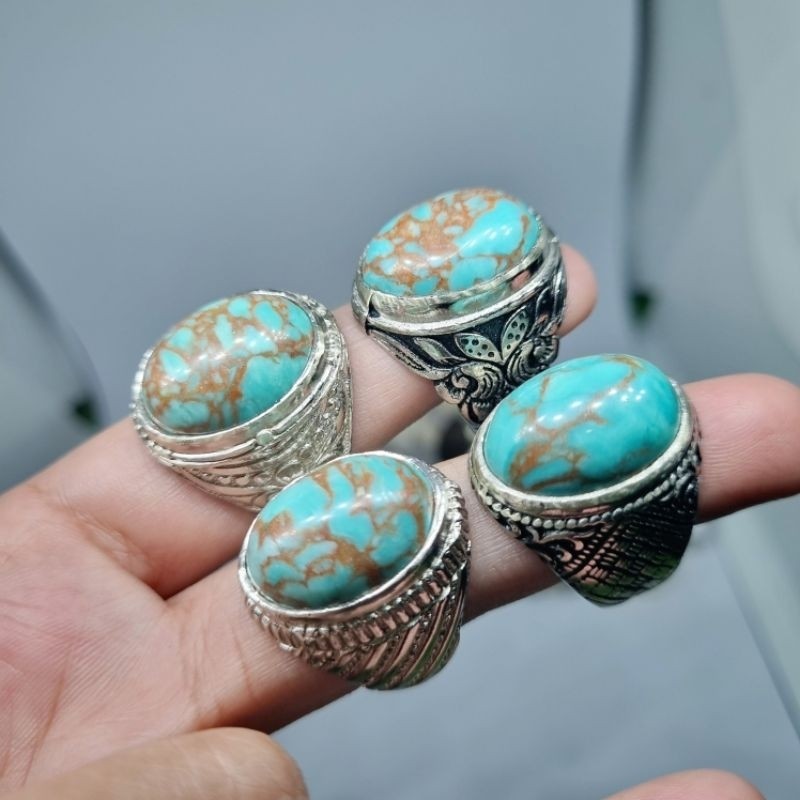 cincin bqtu pirus persia urat merah komposite tidak asli