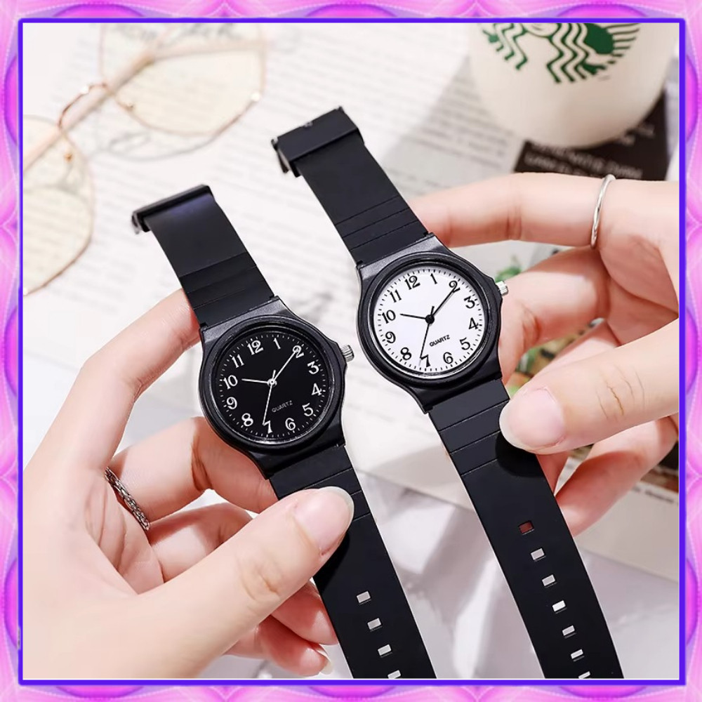 Analog Jam Tangan Pria/Wanita Analog Strap Rubber RUBBER PRIA DAN WANITA COUPLE ANAK REMAJA CASUAL