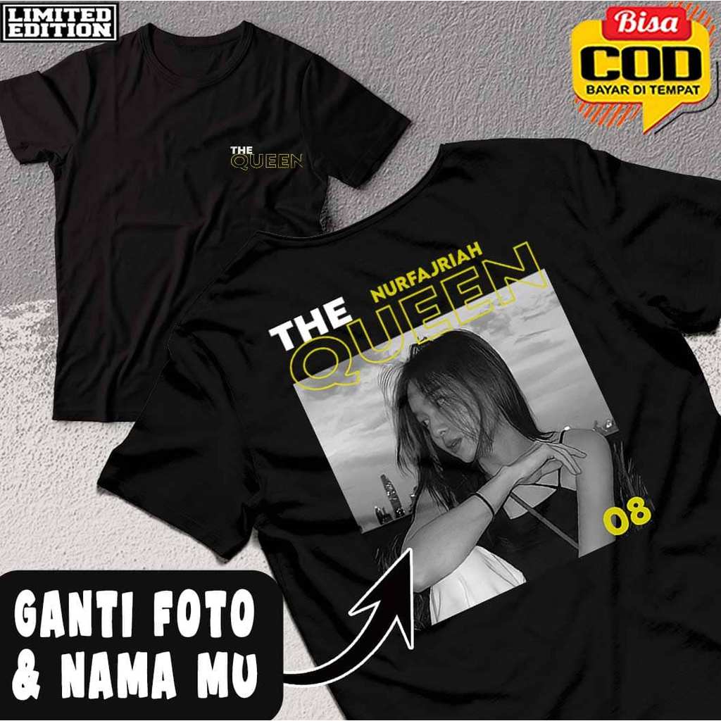 Kaos Baju CUSTOM FOTO STREETWEAR BISA REQUES DESIGN PACAR KALIAN Kaos Bucin / Atasan Kaos / Streetwe