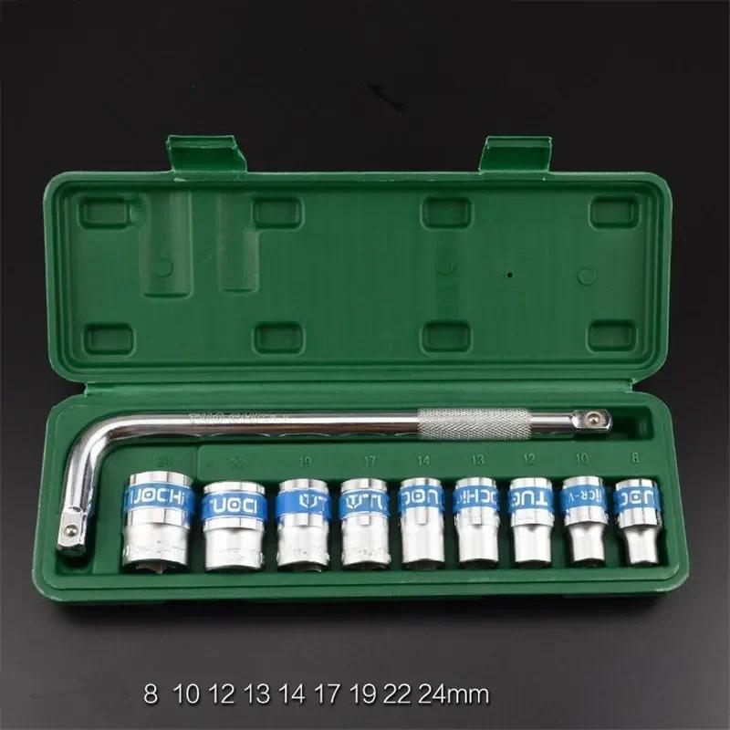 Kunci Socket Set 10 Pcs Mata Sock Shock-Kunci Socket 10 pcs.

 Model Tekiro