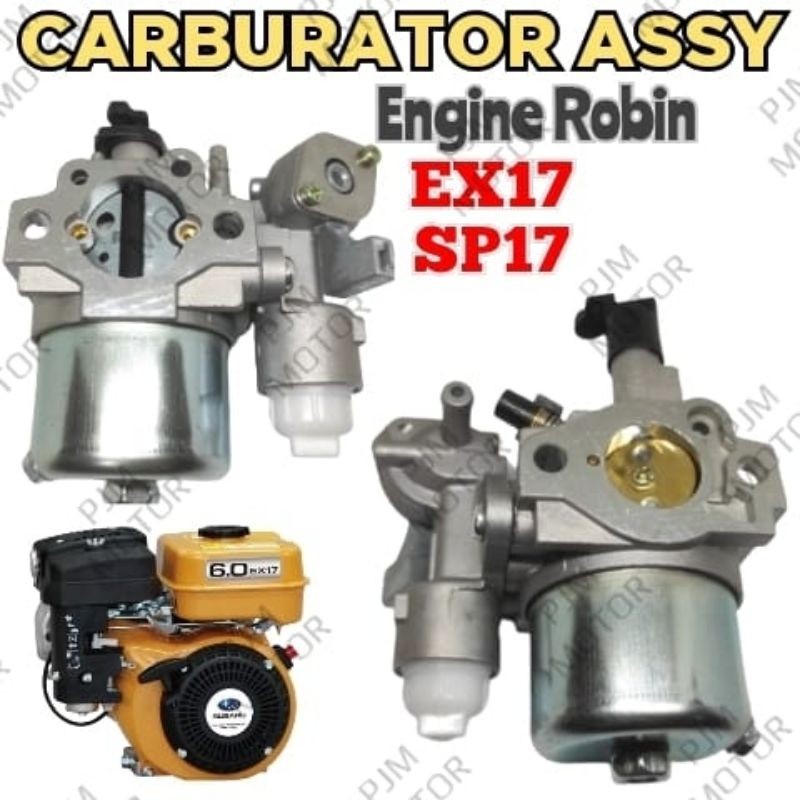 Ex17 Polos Carburator Karburator Carburetor Mesin pengerak Robin 6Hp sp17 SP 17 Ex 17